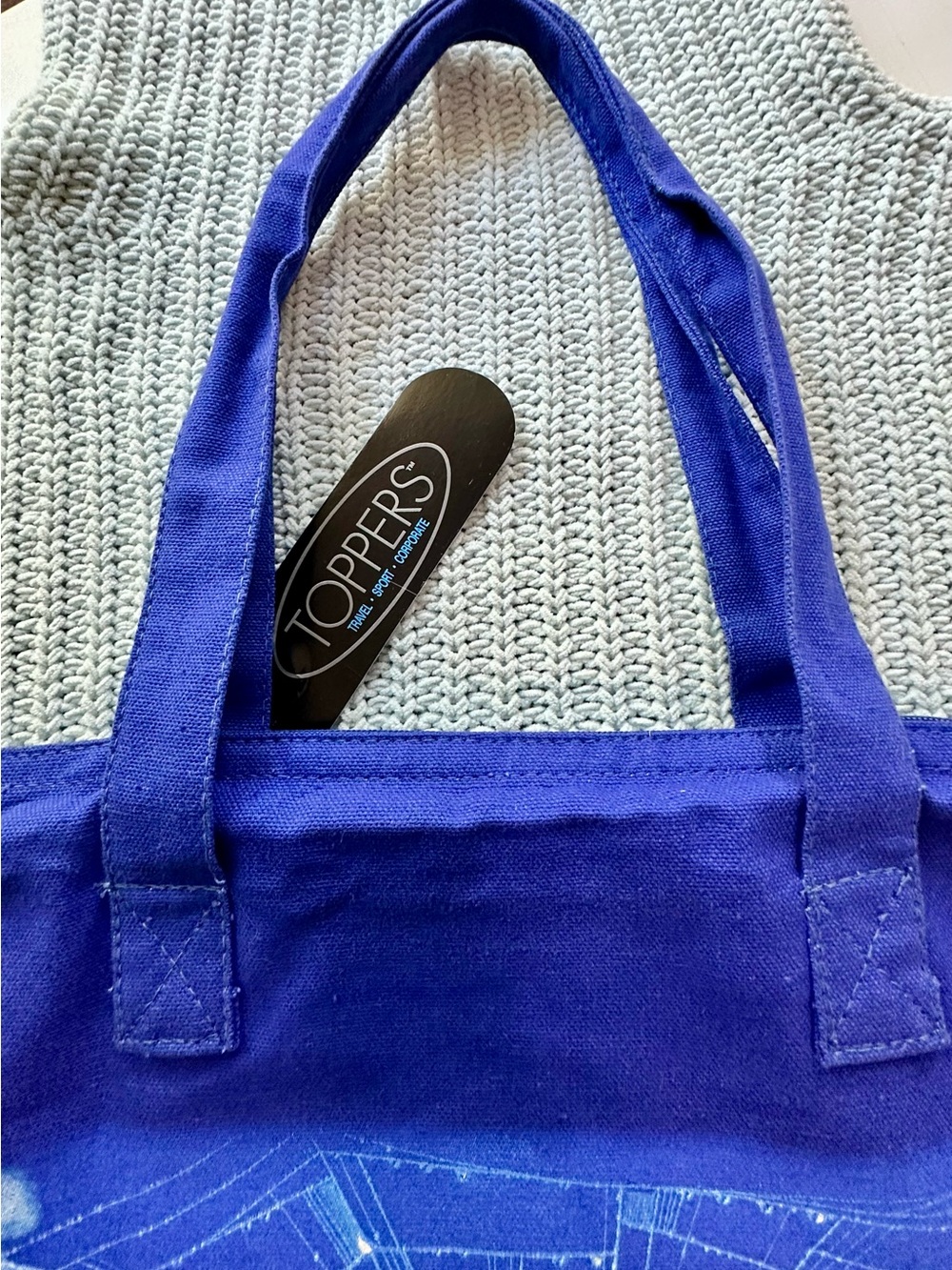 NWT 2006 PARAMOUNT STUDIOS PROMO ITEM: Charlotte's Web Movie Canvas Tote Bag 💙🐷💙 - Picture 4 of 8